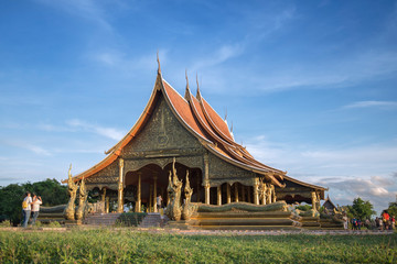 Buddha Temple Phuproud Ubon Ratchathani Thailand. 4/9/2016 