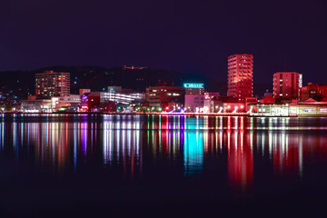 Fototapeta premium 港湾都市の夜景