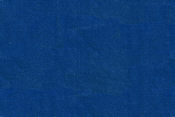 seamless texture, linen fabric plain weave blue macro