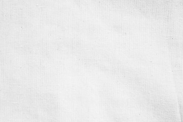 White fabric cotton canvas texture background for design blackdrop or overlay background