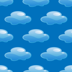 Cloud seamless pattern