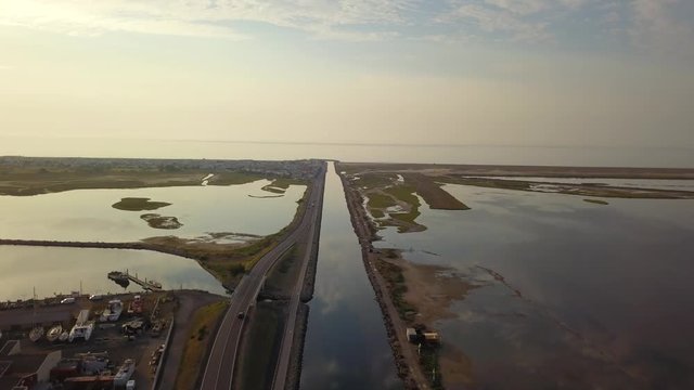 Chenal de Gruissan vu par drone