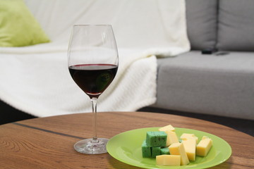 Red Wine with Cheese