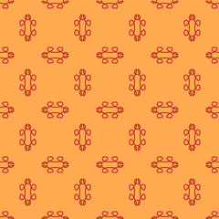 Geometric pattern on the pale orange background
