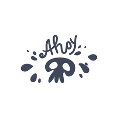 Vector skull crossbones jolly roger pirates danger