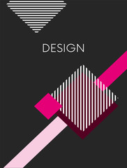 Super trendy covers design. Futuristic patterns. Colorful modernism. Minimal geometric shapes composition. 