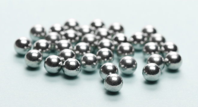 BB's silver balls on blue