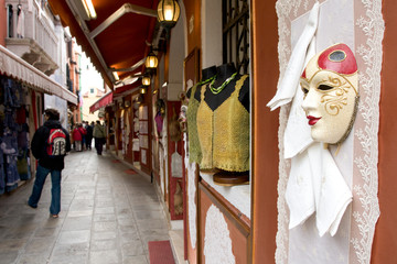 Touristic shops in Burano, Venice