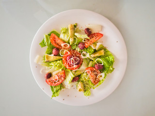 Fresh salad, a healthy and tasty meal