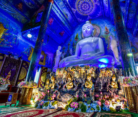 Wat Rong Suea Ten, Blue Temple, Chiang Rai, Thailand