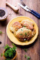 Homemade potato pancakes.