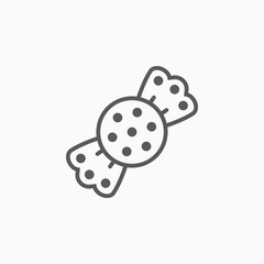 candy icon, taffy vector