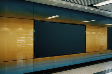 Clean black underground poster