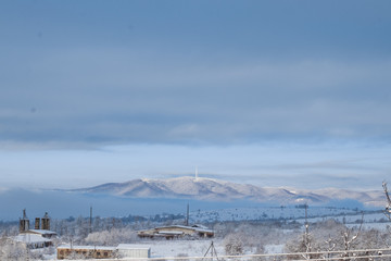 winter in the mountain 