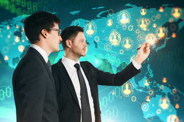 Global business and teamwork concept