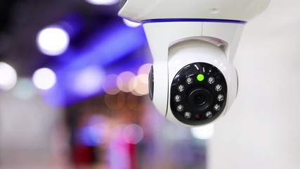 CCTV with blur background, Dome CCTV camera
