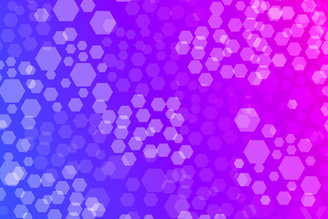 Hexagon Bokeh lights gradient background template