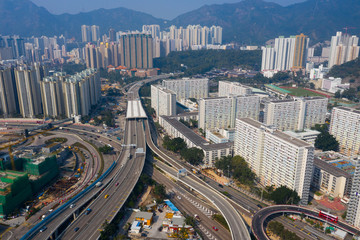 Naklejka na ściany i meble Hong Kong residential district