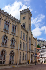 Fototapeta na wymiar Rathaus der Stadt Greiz in Thüringen, Deutschland