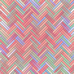 Abstract virtual geometric pattern illustrations texture,woven mat or rattan.