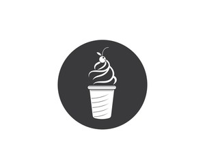 ice cream logo vecctor template