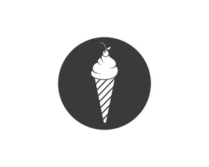 ice cream logo vecctor template
