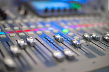 sound equipment at the concert