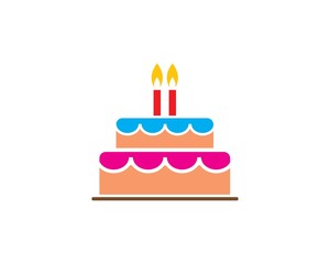 Cake logo vector ilustration