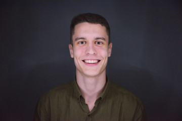 Selfie portrait of a beautiful young European