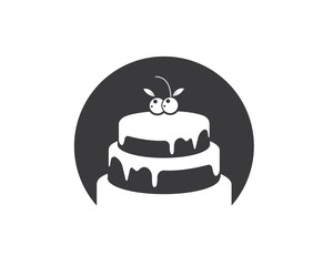 Cake logo vector ilustration