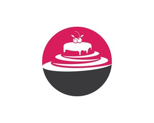 Cake logo vector ilustration