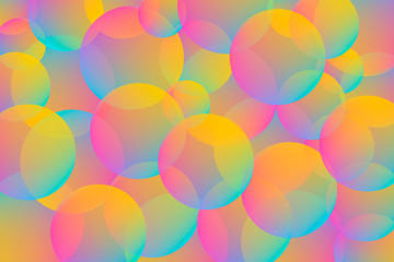 Gradient rounds. Geometric colorful background