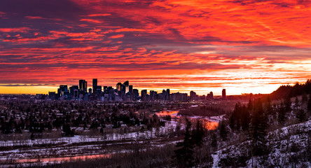 Calgary Dowtown Sunrise