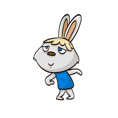 rabbit kid cartoon colorful funny animal hare