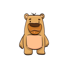 bear cartoon colorful funny animal