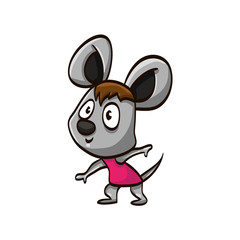 little mouse cartoon colorful funny animal