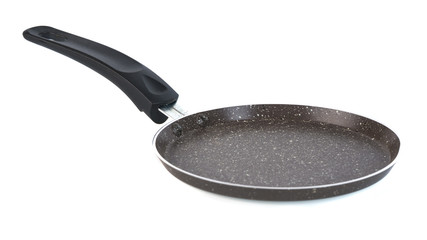 New Frying pan isolated on white background