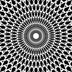 Geometric rotation pattern. Abstract design.