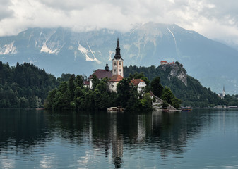 Assumption of Mary Church, Bled Slovenia.