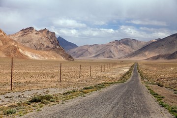 Pamir highway or pamirskij trakt, Pamir mountains