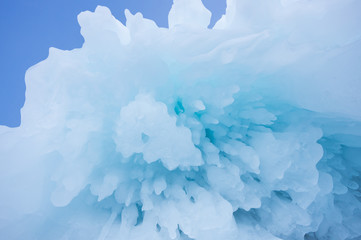 Icicles on Lake Baikal