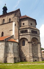 Fototapeta na wymiar Basilica St Procopius in Trebic monastery Czech Republic