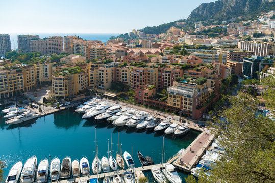 port de fontvieille in Monaco