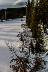 Winter takes a ghoslty appearance on the ghost, North Ghost Provincial Recreation Area