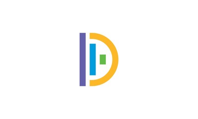 d abstract business logo
