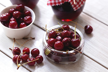 cherries in a bowl