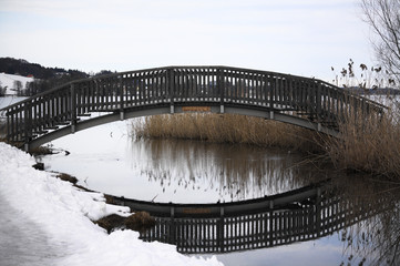 bridge over the river in austria