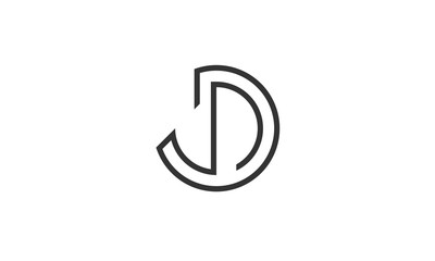 letter d monogram logo