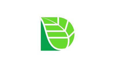 Obraz premium d green leaf logo