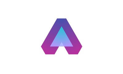 letter a abstract logo
